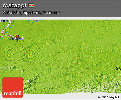 Physical Panoramic Map of Matappi