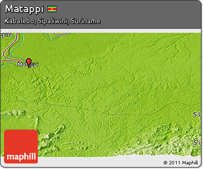 Physical Panoramic Map of Matappi