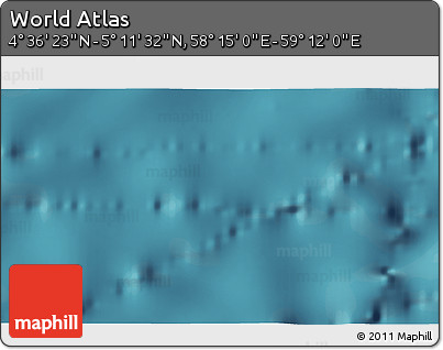 Satellite 3D Map of the Area around 4° 53' 57" N, 58° 43' 30" E