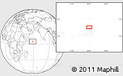 Blank Location Map of the area around 4° 53' 57" N, 58° 43' 30" E