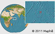Satellite Location Map of the area around 4° 53' 57" N, 58° 43' 30" E