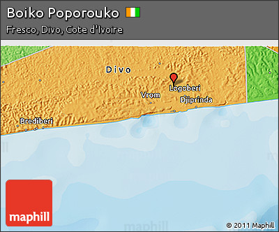 Political 3D Map of Boiko Poporouko
