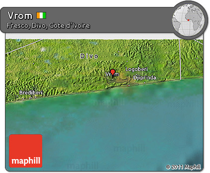 Satellite 3D Map of Vrom