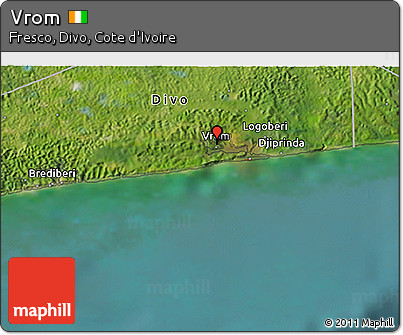 Satellite 3D Map of Vrom