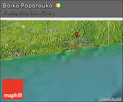Satellite 3D Map of Boiko Poporouko