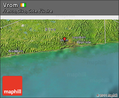 Satellite 3D Map of Vrom
