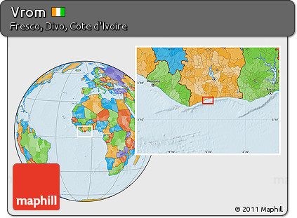 Political Location Map of Vrom