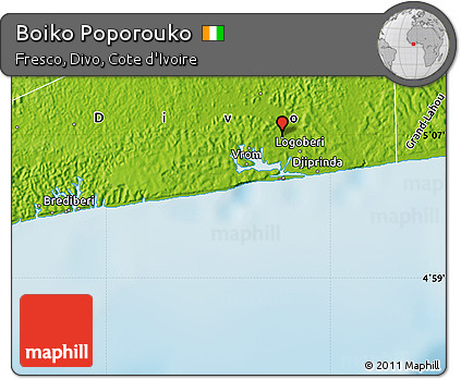 Physical Map of Boiko Poporouko