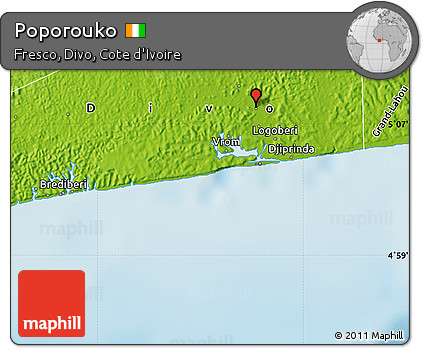 Physical Map of Poporouko
