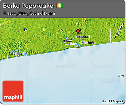 Physical Map of Boiko Poporouko