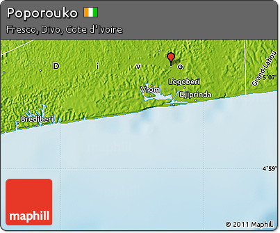 Physical Map of Poporouko