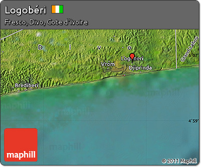 Satellite Map of Logobéri