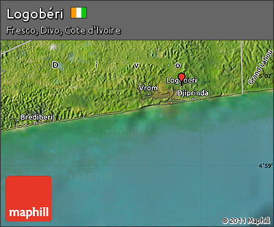 Satellite Map of Logobéri