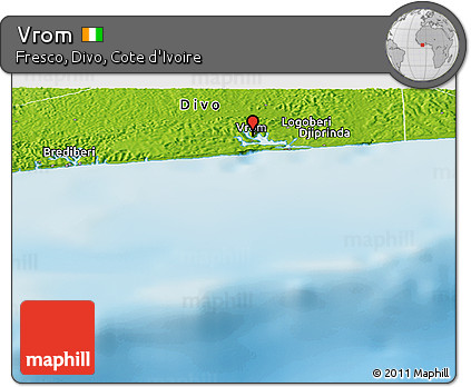 Physical Panoramic Map of Vrom