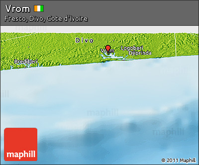 Physical Panoramic Map of Vrom