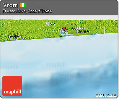 Physical Panoramic Map of Vrom