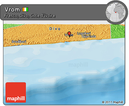 Political Panoramic Map of Vrom