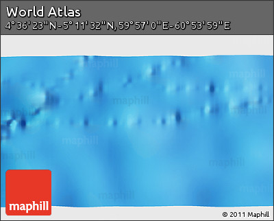 Physical 3D Map of the Area around 4° 53' 57" N, 60° 25' 29" E