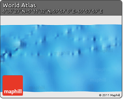 Physical 3D Map of the Area around 4° 53' 57" N, 60° 25' 29" E
