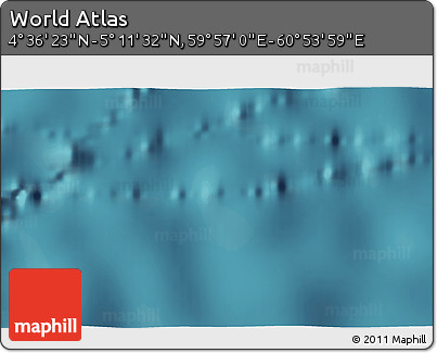 Satellite 3D Map of the Area around 4° 53' 57" N, 60° 25' 29" E
