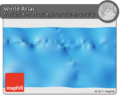 Physical 3D Map of the Area around 4° 53' 57" N, 62° 58' 30" E