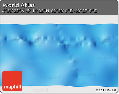 Physical 3D Map of the Area around 4° 53' 57" N, 62° 58' 30" E