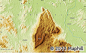 Physical Map of the area around 4° 53' 57" N, 64° 31' 30" W