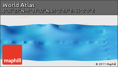 Physical Panoramic Map of the Area around 4° 53' 57" N, 65° 31' 30" E
