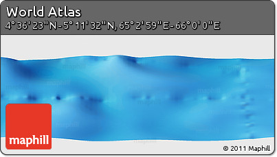 Physical Panoramic Map of the Area around 4° 53' 57" N, 65° 31' 30" E