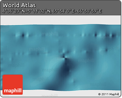 Satellite 3D Map of the Area around 4° 53' 57" N, 66° 22' 30" E