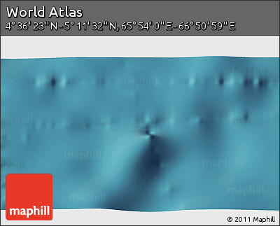 Satellite 3D Map of the Area around 4° 53' 57" N, 66° 22' 30" E
