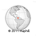 Outline Map of the Area around 4° 53' 57" N, 66° 13' 29" W, rectangular outline