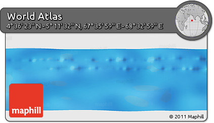 Physical Panoramic Map of the Area around 4° 53' 57" N, 68° 4' 29" E