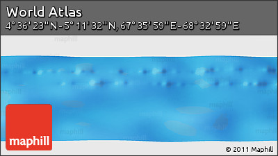 Physical Panoramic Map of the Area around 4° 53' 57" N, 68° 4' 29" E