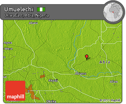 Physical 3D Map of Umuelechi
