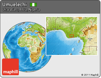 Physical Location Map of Umuelechi
