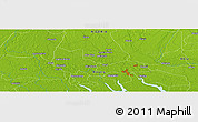 Physical Panoramic Map of the area around 4° 53' 57" N, 6° 52' 30" E