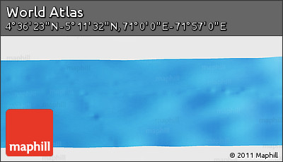 Physical Panoramic Map of the Area around 4° 53' 57" N, 71° 28' 29" E