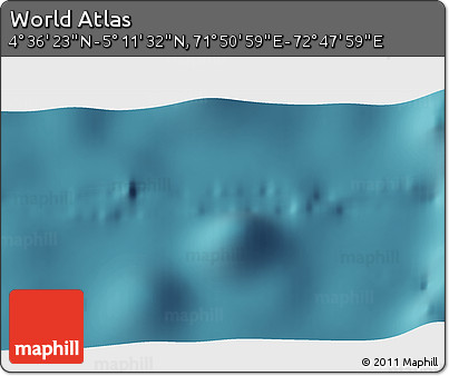 Satellite 3D Map of the Area around 4° 53' 57" N, 72° 19' 29" E