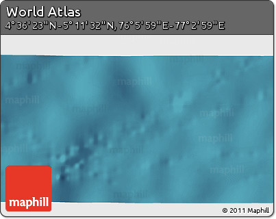 Satellite 3D Map of the Area around 4° 53' 57" N, 76° 34' 29" E