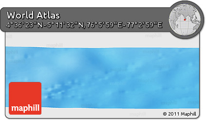 Physical Panoramic Map of the Area around 4° 53' 57" N, 76° 34' 29" E