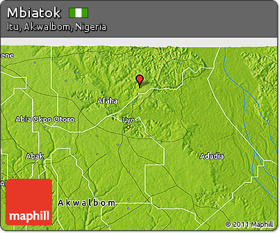 Physical 3D Map of Mbiatok