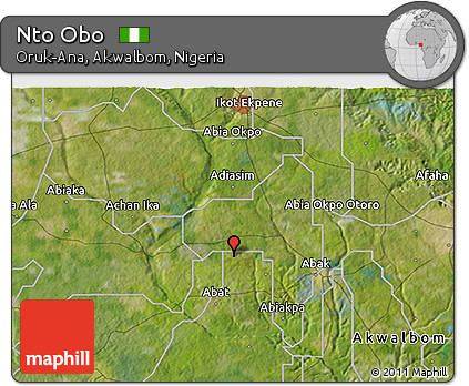 Satellite 3D Map of Nto Obo