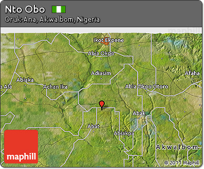 Satellite 3D Map of Nto Obo