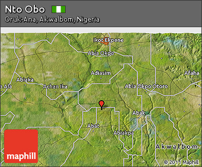 Satellite 3D Map of Nto Obo