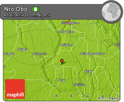 Physical Map of Nto Obo