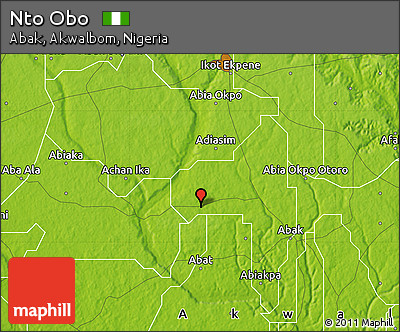 Physical Map of Nto Obo