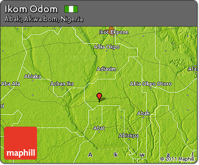 Physical Map of Ikom Odom