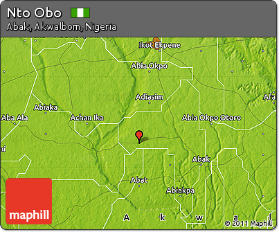 Physical Map of Nto Obo