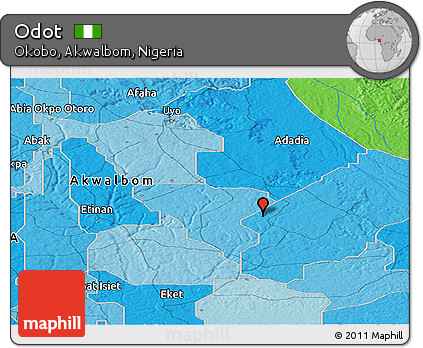 Political Panoramic Map of Odot